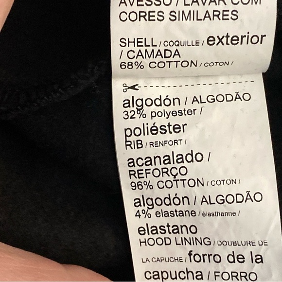 Puma Hooded Hoodie Dress Long Sleeve Black Sweater Size L Pullover Cozycore - Picture 9 of 9